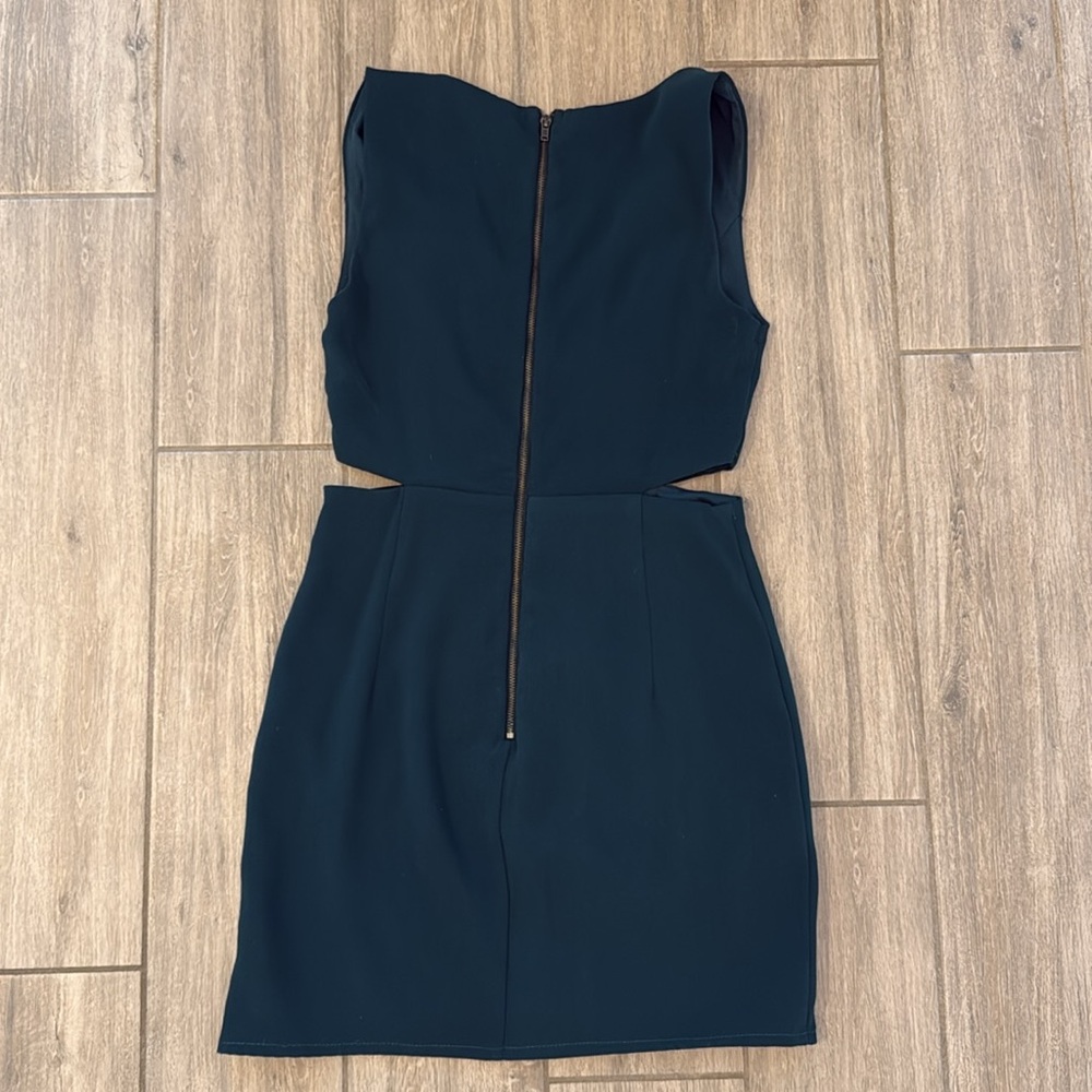 Lulus Teal Cutout Bodycon Mini Dress | Medium - Picture 2 of 3